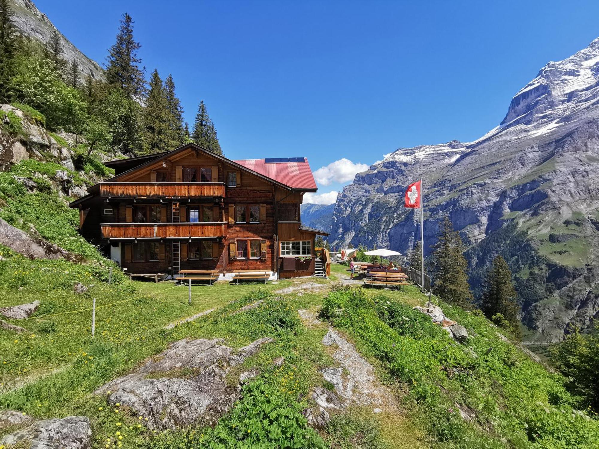 Berggasthaus Tschingelhorn Hotel Stechelberg Exterior foto